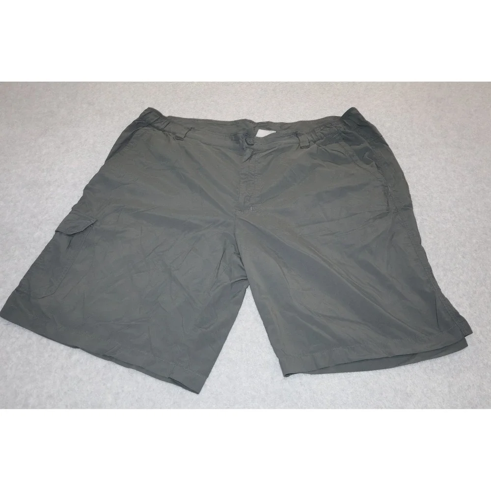 Columbia Cargo Shorts Mens 42 Gray Omni-Shade Sun Protection Hiking Outdoor